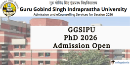 GGSIPU PhD Admission 2026 Open